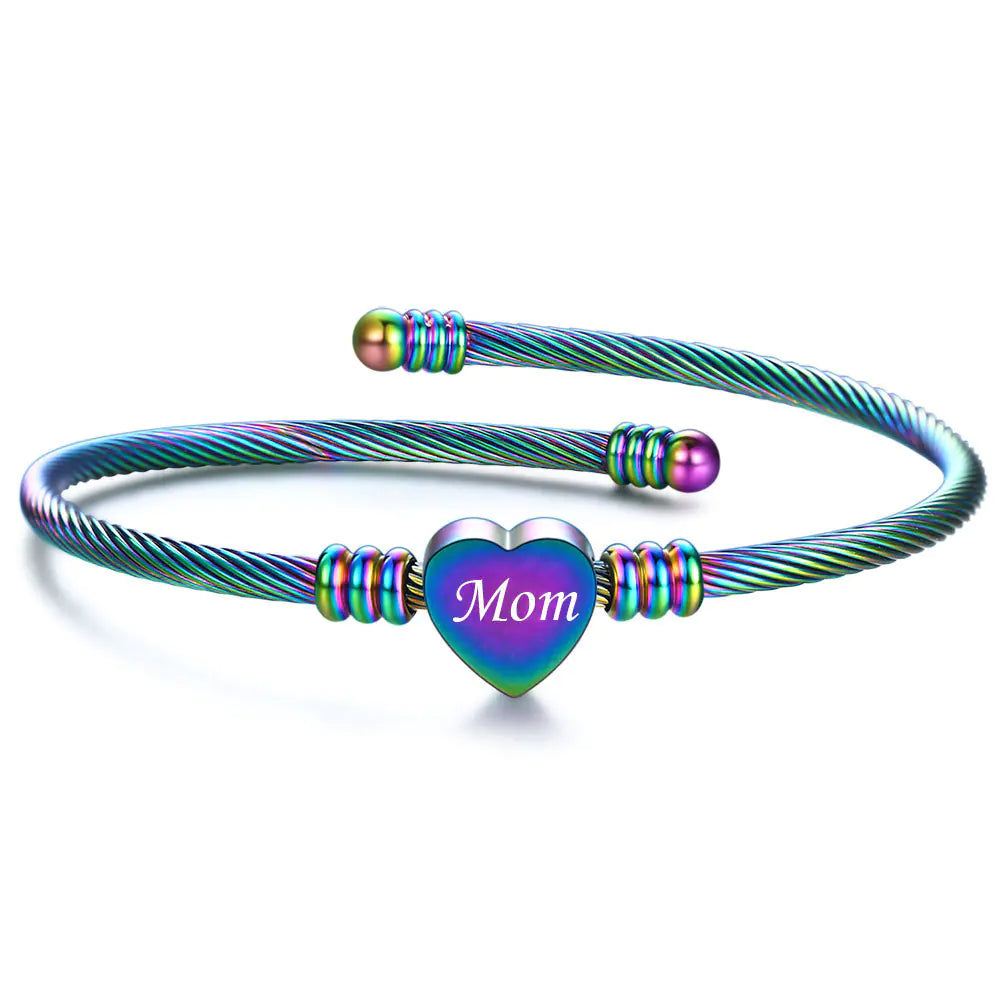 Cherished Heart Mom Bracelet